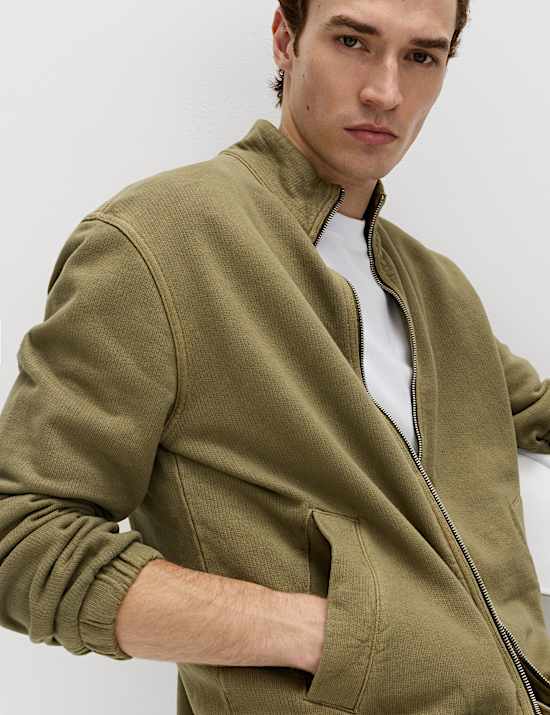 Pure Cotton Garment Dye Coach Jacket