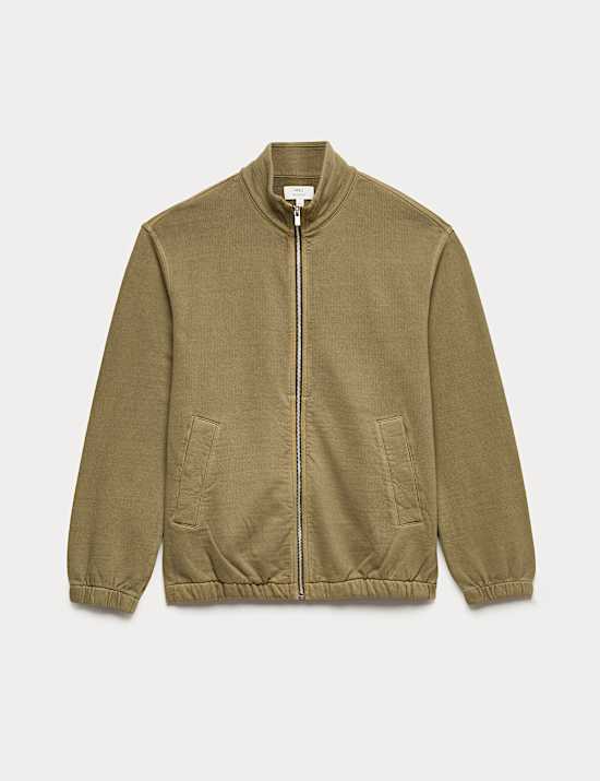 Pure Cotton Garment Dye Coach Jacket