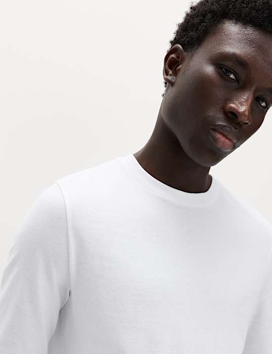 2 Pack Pure Cotton Long Sleeve T-Shirts