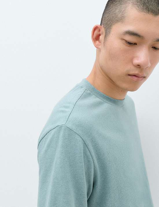 Relaxed Fit Linen T-Shirt