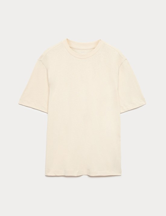 Relaxed Fit Linen T-Shirt