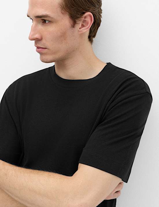 Relaxed Fit Linen T-Shirt