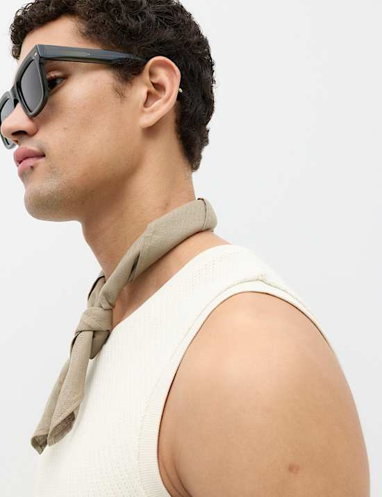 Cotton Rich Knitted Vest