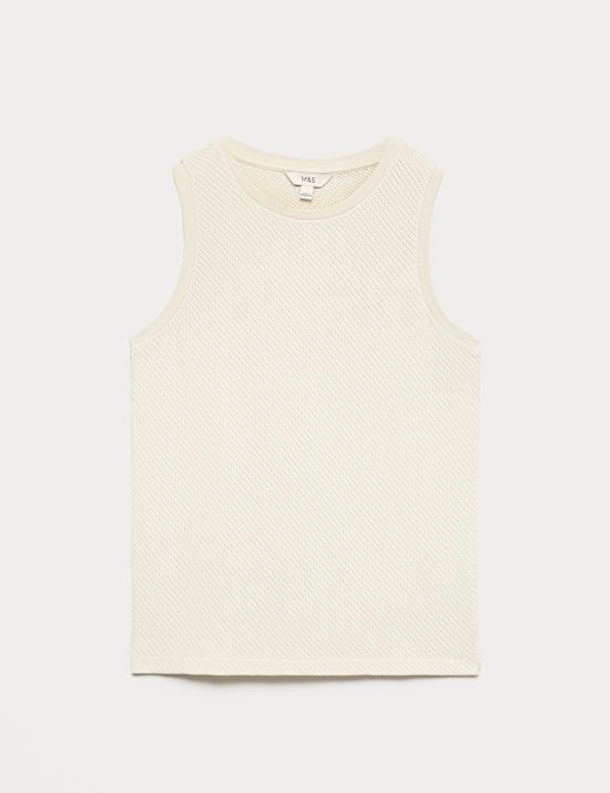 Cotton Rich Knitted Vest
