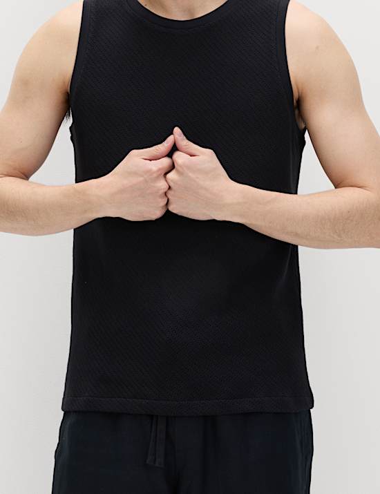 Cotton Rich Knitted Vest