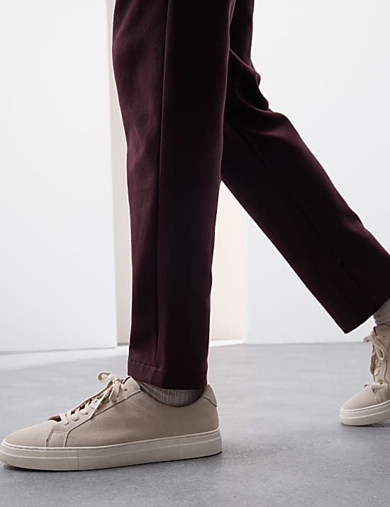 Cotton Rich Straight Leg Textured Joggers