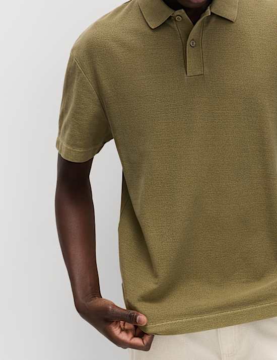 Pure Cotton Garment Dyed Polo Shirt