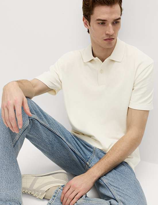 Polo 100 % coton teint en pi&egrave;ce