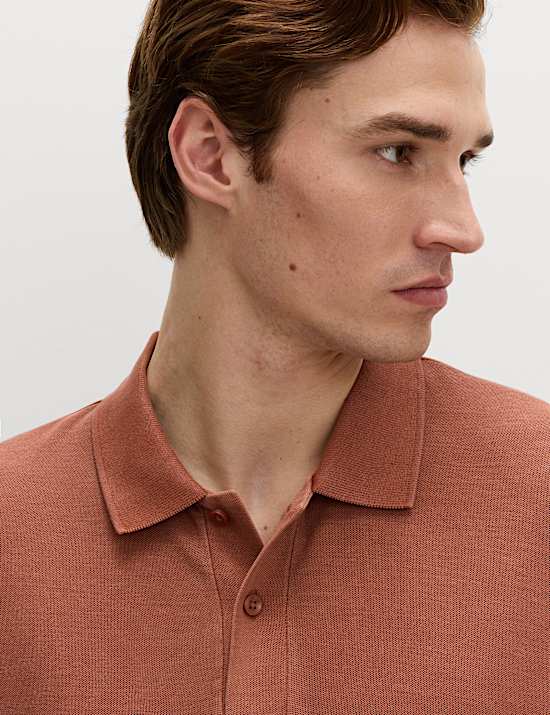Pure Cotton Garment Dyed Polo Shirt