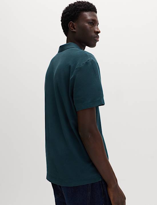 Pure Cotton Garment Dyed Polo Shirt