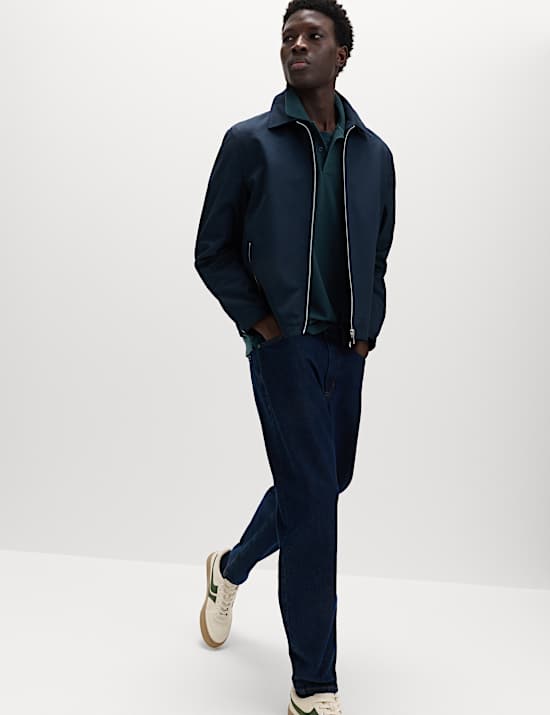 Pure Cotton Garment Dyed Polo Shirt
