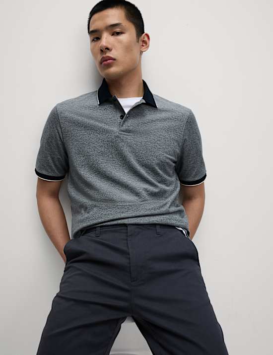 Pack de 2 polos de algodón con ribete