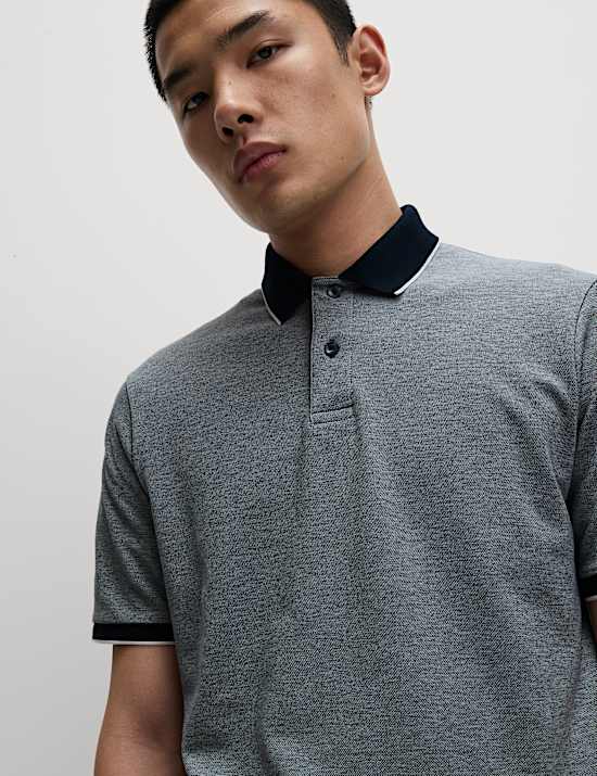 Pack de 2 polos de algodón con ribete