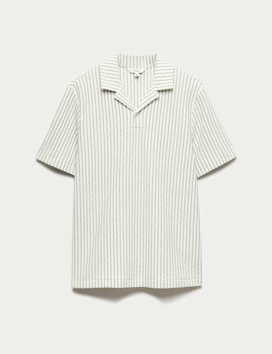 Žerzejov&aacute; poloko&scaron;ile s geometrick&yacute;m vzorem, s vysok&yacute;m pod&iacute;lem bavlny