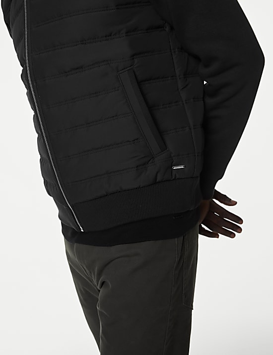 Quilted Bomber Jacket