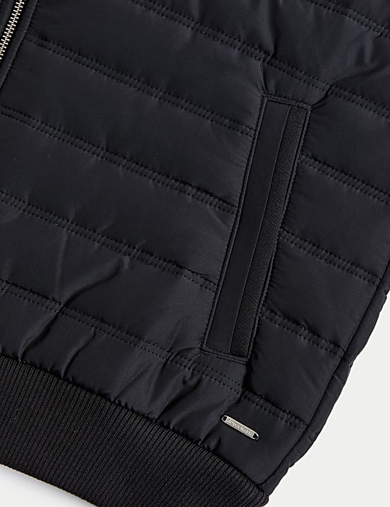 Quilted Bomber Jacket