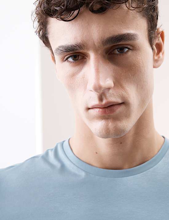 Kaus Oblong Kerah Bundar Performa Katun Supima&reg; Murni