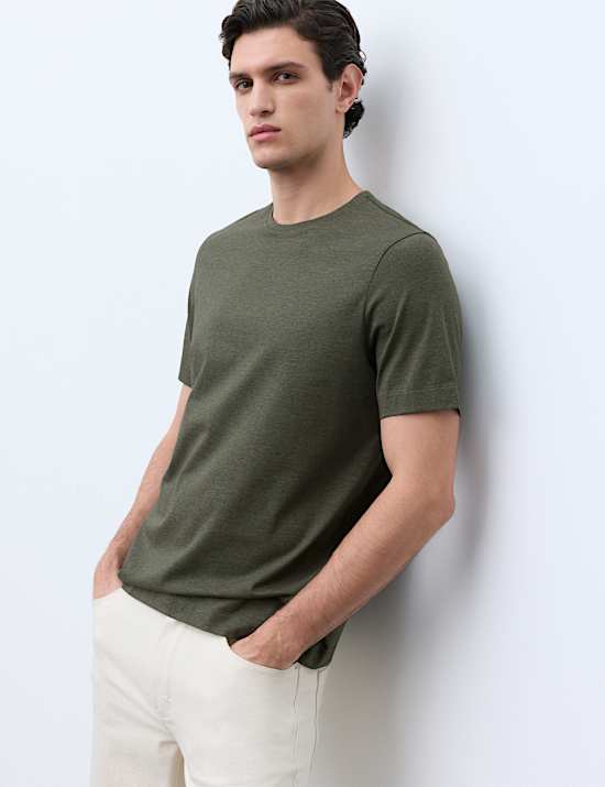 Pure Supima&reg; Cotton Performance Crew Neck T-shirt