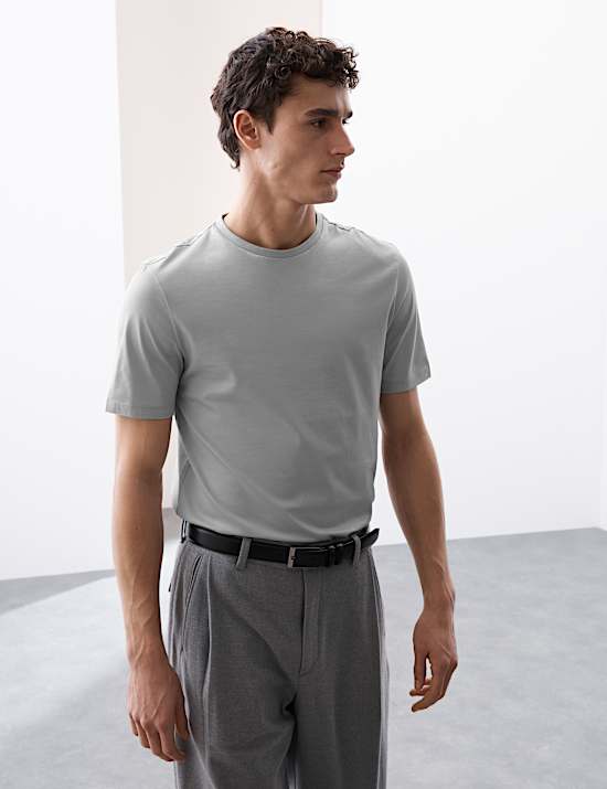 Pure Supima&reg; Cotton Performance Crew Neck T-shirt