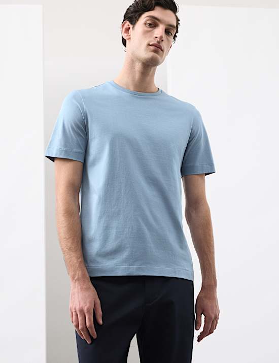Pure Supima&reg; Cotton Performance Crew Neck T-shirt