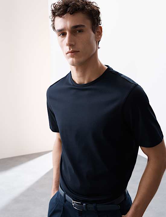 Pure Supima&reg; Cotton Performance Crew Neck T-shirt