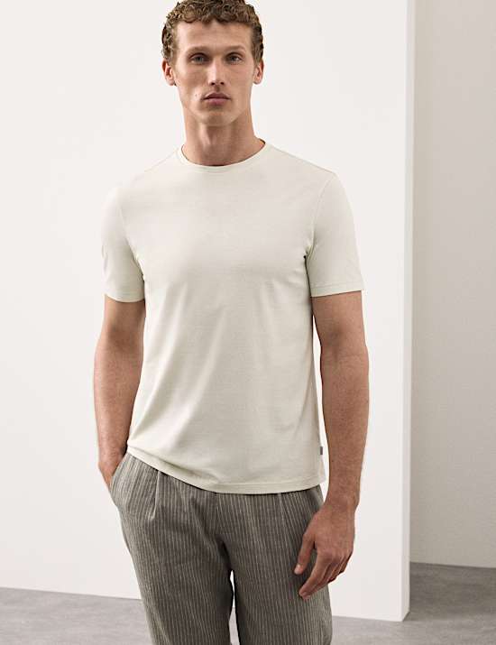 Pure Supima&reg; Cotton Performance Crew Neck T-shirt