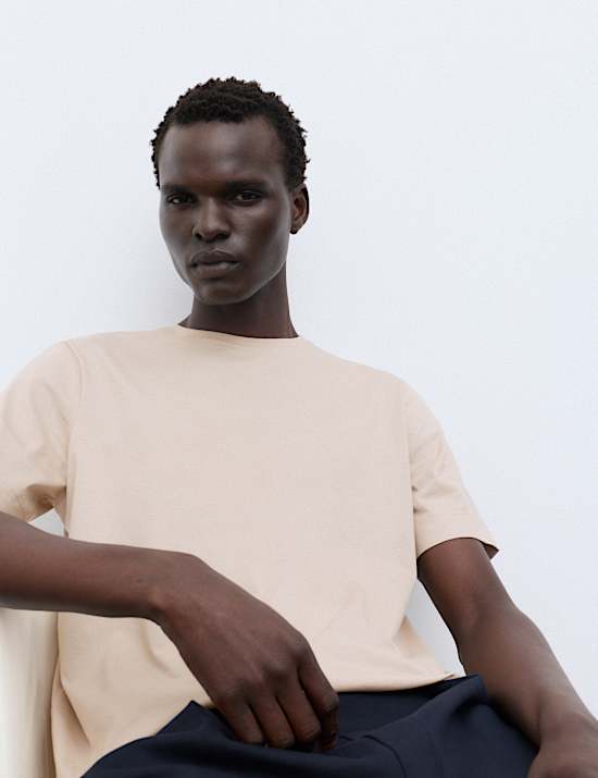 Pure Supima&reg; Cotton Performance Crew Neck T-shirt