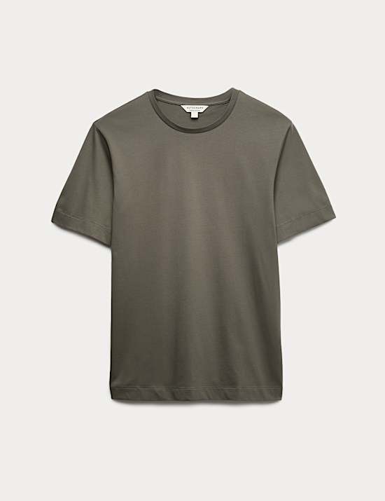 T-shirt Performance &agrave; col rond en 100 % coton Supima&reg;