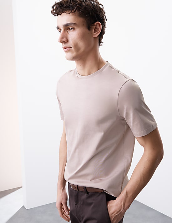 Pure Supima&reg; Cotton Performance Crew Neck T-shirt