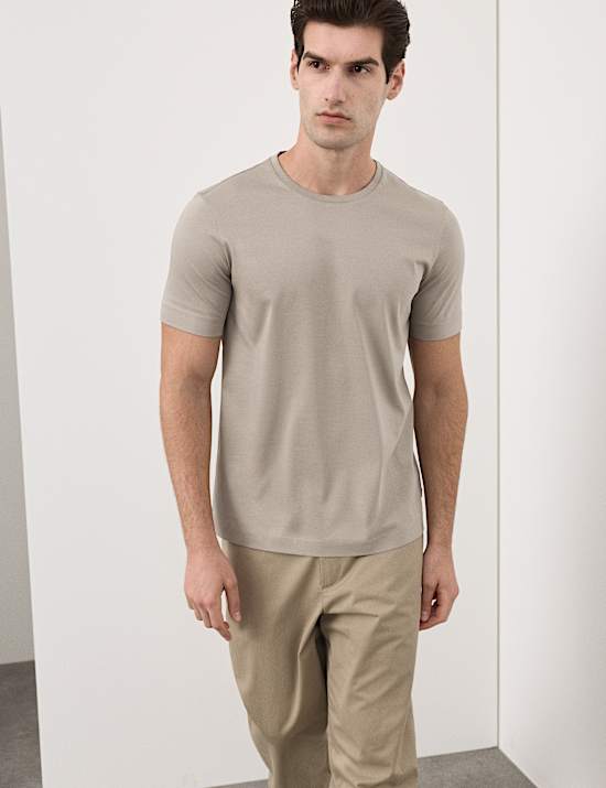 Pure Supima&reg; Cotton Performance Crew Neck T-shirt