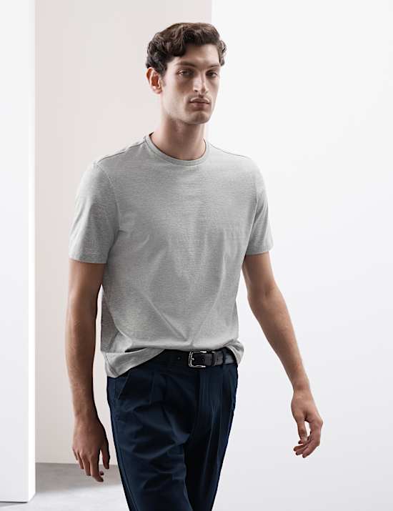 Pure Supima&reg; Cotton Performance Crew Neck T-shirt