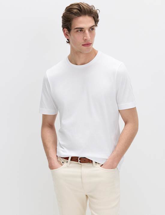 Pure Supima&reg; Cotton Performance Crew Neck T-shirt