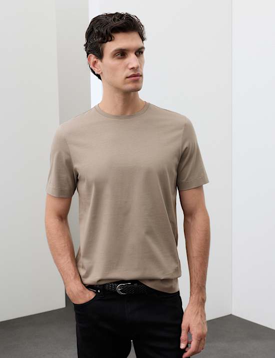 Pure Supima&reg; Cotton Performance Crew Neck T-shirt