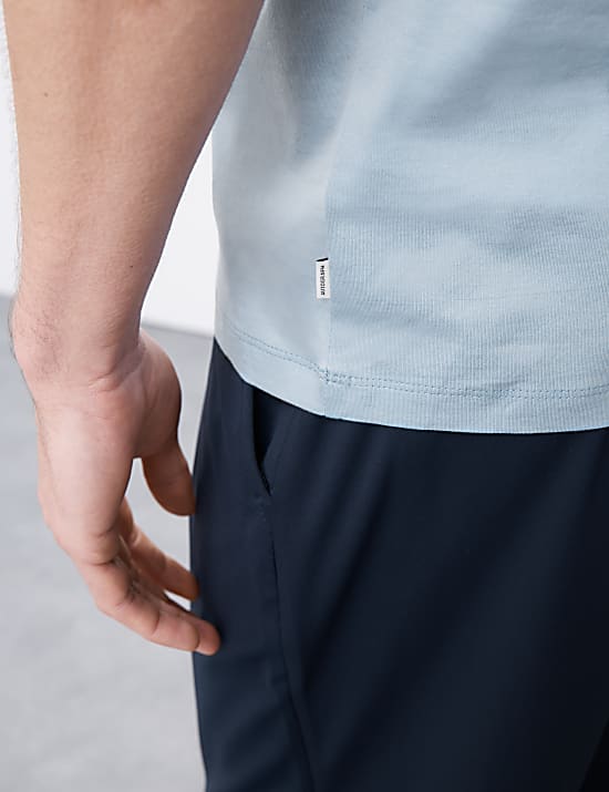 חולצת טי עם צווארון וי מכותנת סופימה טהורה