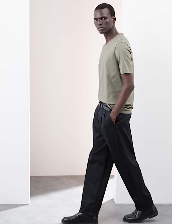 Pure Supima® Cotton V-Neck T-Shirt