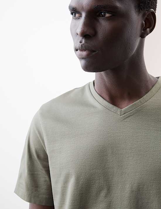 Pure Supima® Cotton V-Neck T-Shirt