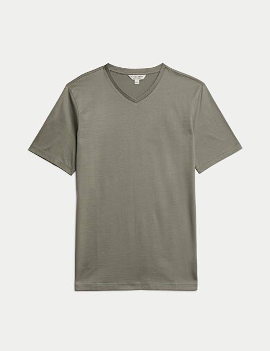 Pure Supima® Cotton V-Neck T-Shirt