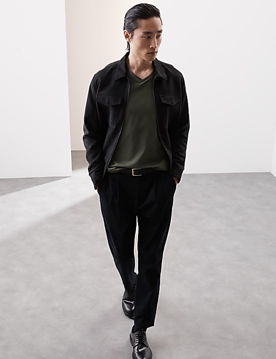 Pure Supima® Cotton V-Neck T-Shirt