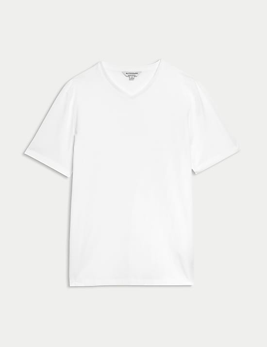 Pure Supima® Cotton V-Neck T-Shirt