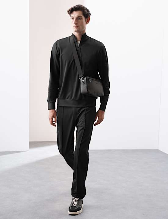 Funktions-Sweatshirt mit halblangem Reißverschluss