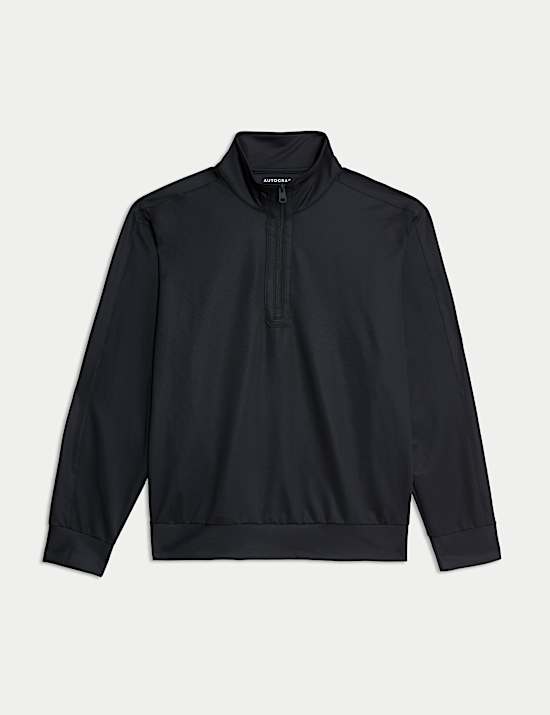 Funktions-Sweatshirt mit halblangem Reißverschluss