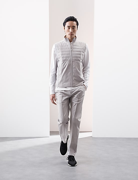 Funnel Neck Quilted Gilet