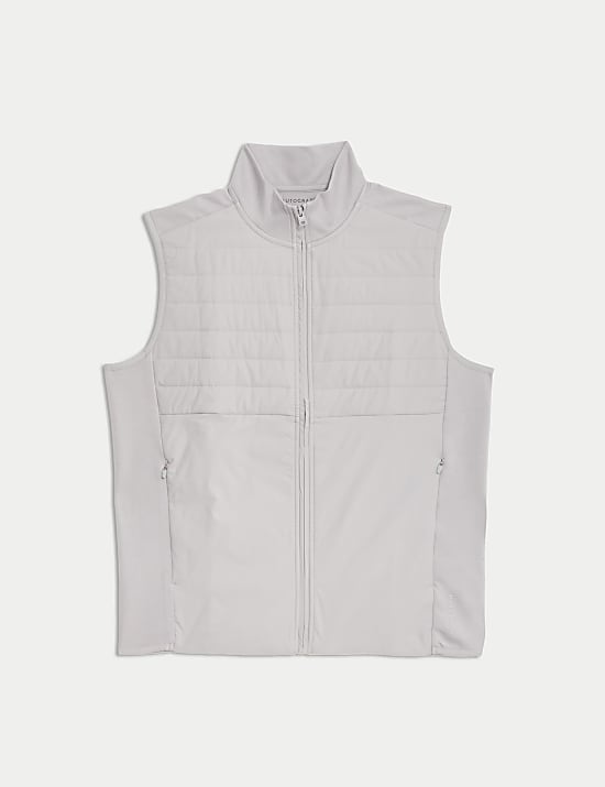 Funnel Neck Quilted Gilet