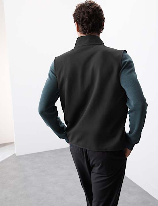 Funnel Neck Quilted Gilet