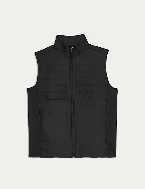 Funnel Neck Quilted Gilet