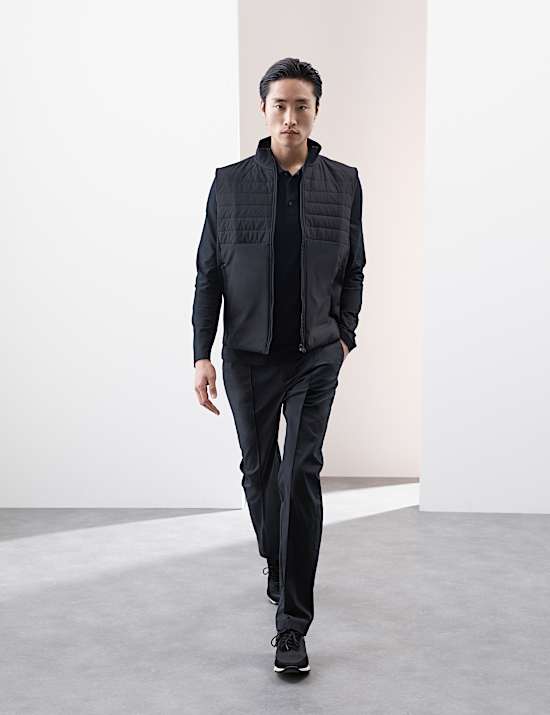 Gestreiftes Poloshirt mit hohem Baumwollanteil