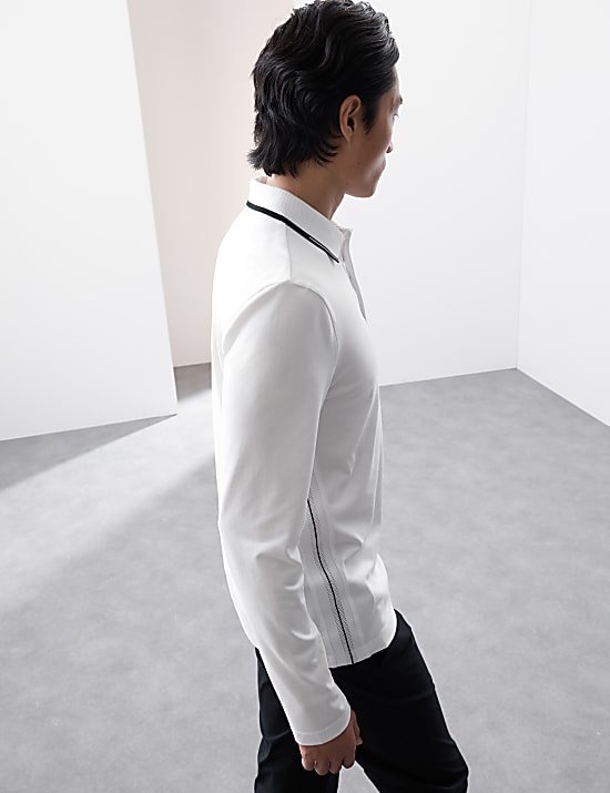 Cotton Rich Tipped Polo Shirt