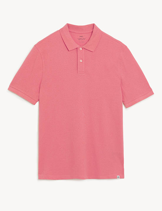 Pure Cotton Pique Regular Fit Polo Shirt