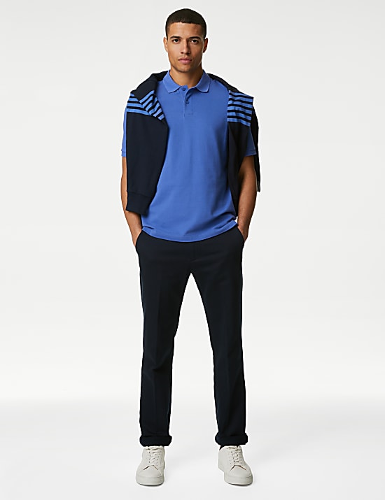 Pure Cotton Pique Regular Fit Polo Shirt