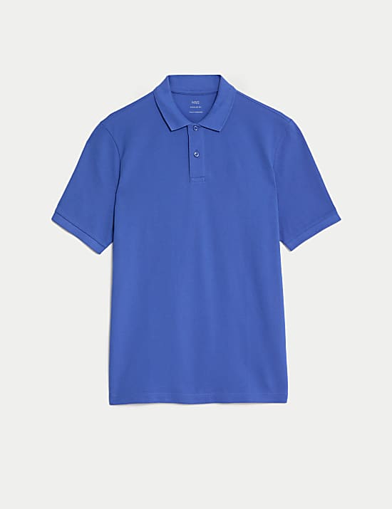 Pure Cotton Pique Regular Fit Polo Shirt